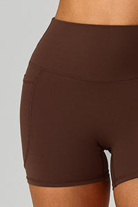 Women High-Waist Quick-Dry Pocket Yoga Shorts
