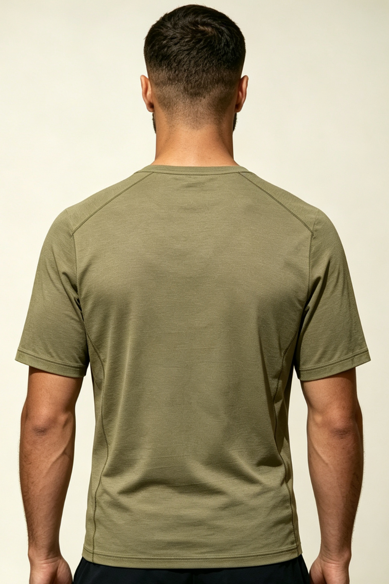 Men's Lightweight Crew Neck Tencel Lyocell Athletic T-shirt