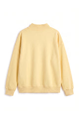 Women's Fall Fleece Mock Neck Sweatshirt with Side Neck Slit