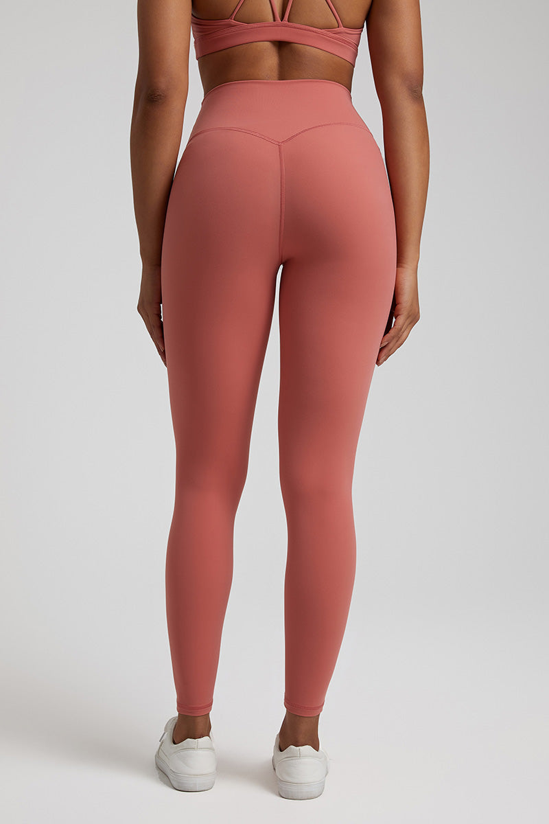 Solid High-Waisted Sports Leggings