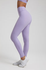 Solid High-Waisted Sports Leggings