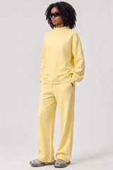 Unisex Fall Fleece Mock Neck Sweatshirt and Sweatpants Sets