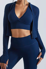 Women Stand Collar Windproof Sport Jacket