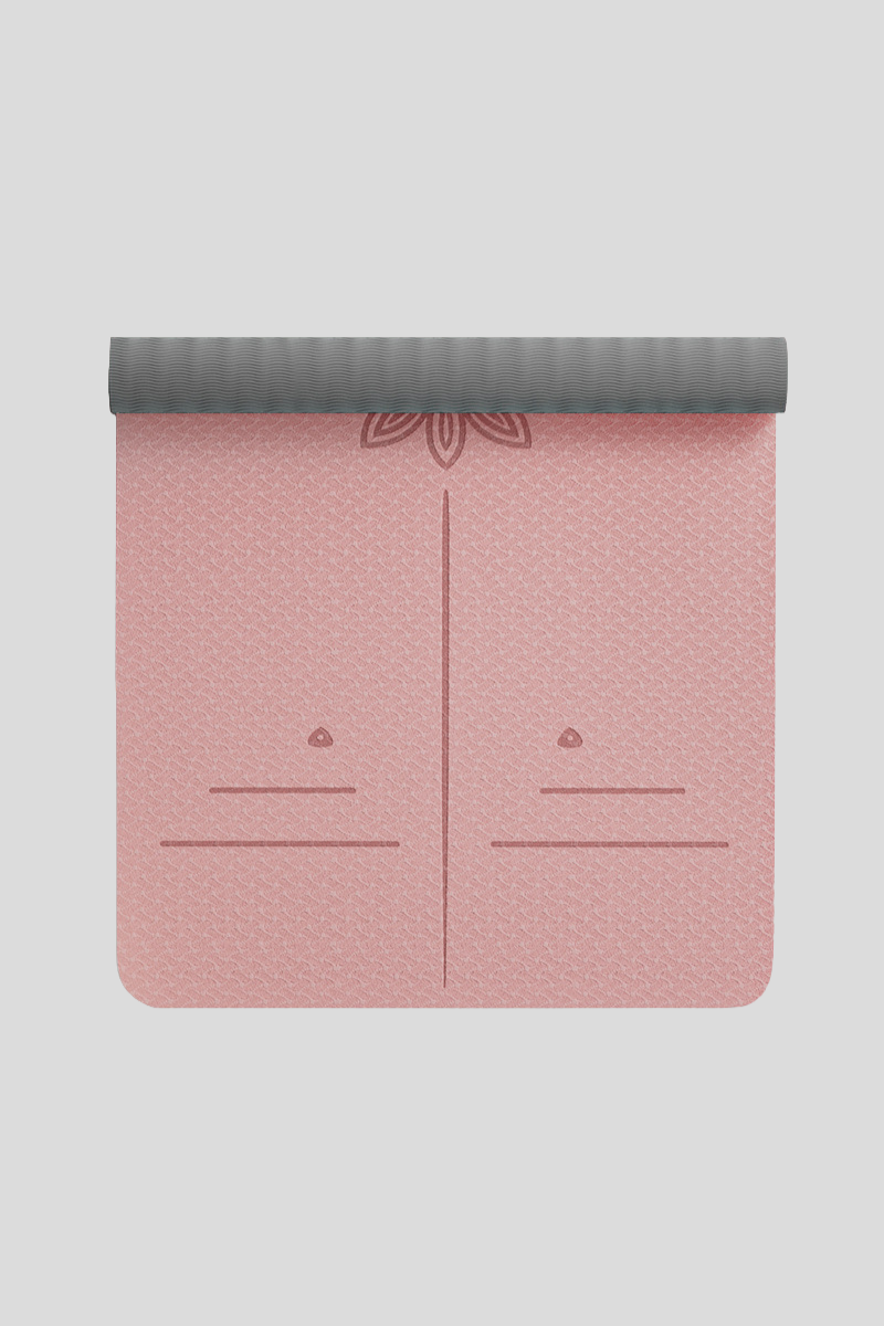 Women's TPE Non Slip Alignment Yoga Mat Strap - Multicolor