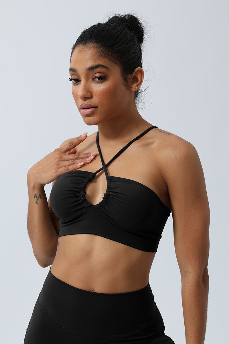 Women'S Hollowed-Out Slim Back Sports Bra