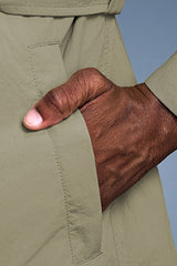 Women Slim-Fit Lightweight Waterproof Trench Coat with Detachable Belt