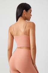 Women Gathering Anti-Shock One Cup Back Fitness Yoga Exercise Camisole Top