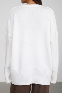 Turtleneck knitted round-necked sweater