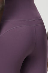 Women Wave-Edged High-Waist Quick-Dry Tight-Fit Yoga Cycling Mid-Length Sports Shorts