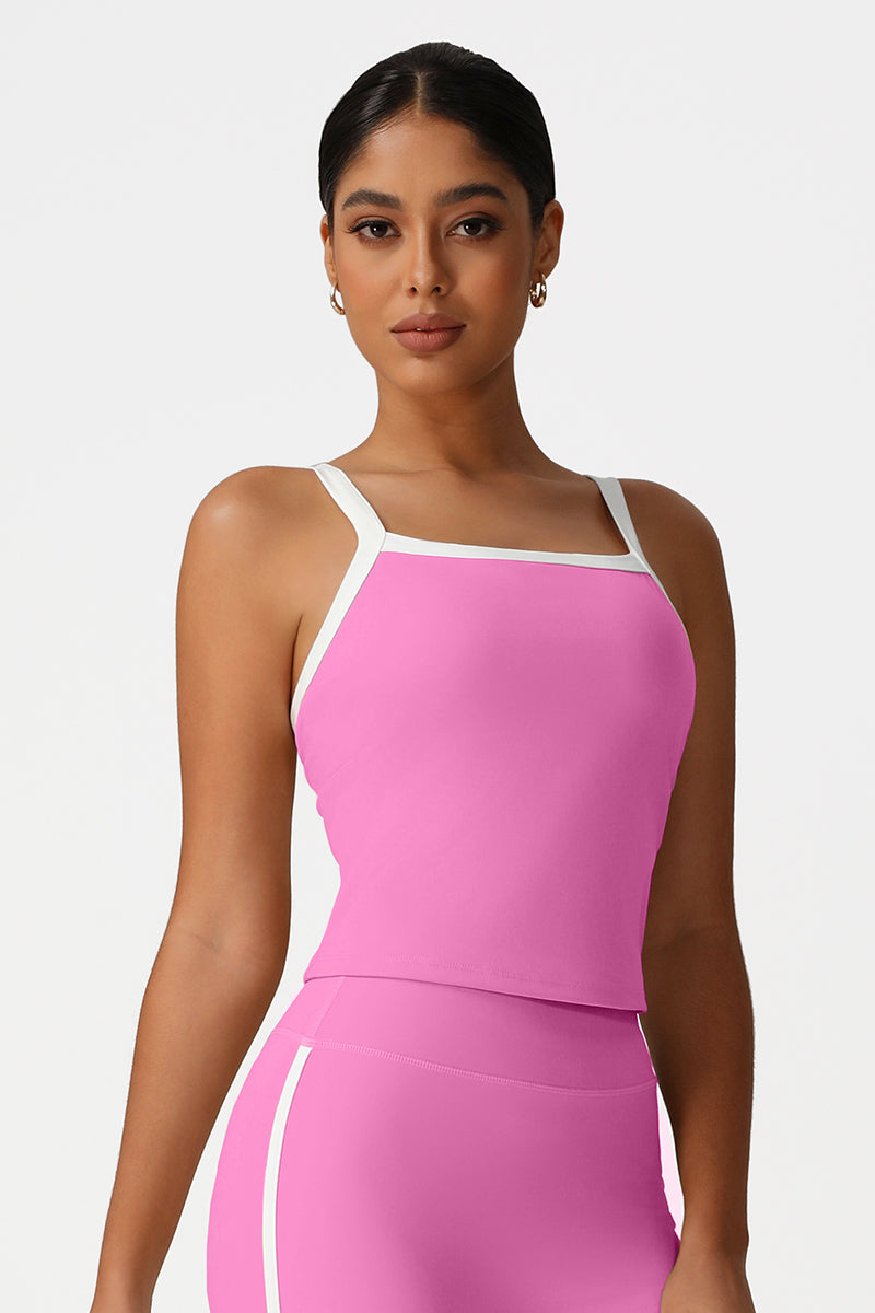 Women Color Block Yoga Sleeveless Tank Tops