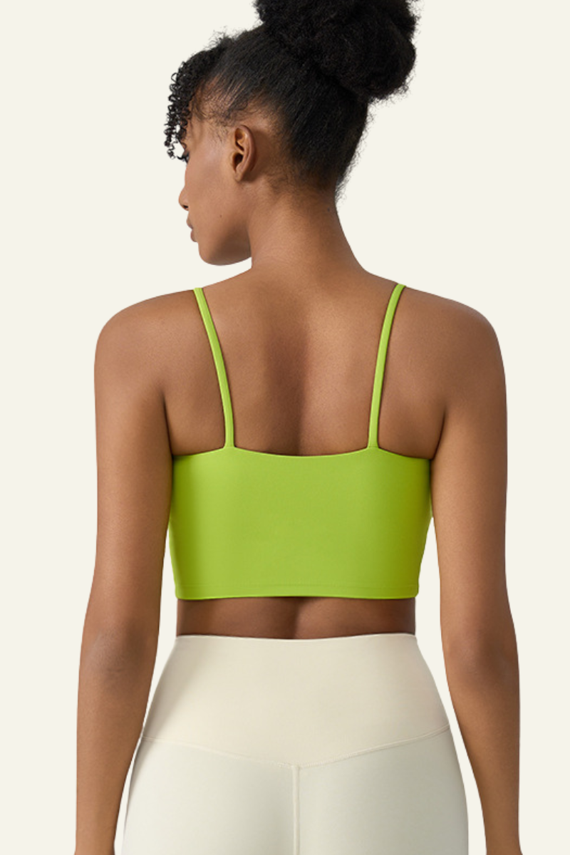 Women's U-neck Padded  Spaghetti-Strap Tank Top