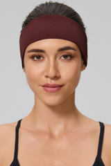 Women's Solid Sweat Wicking Elastic Sports Headband