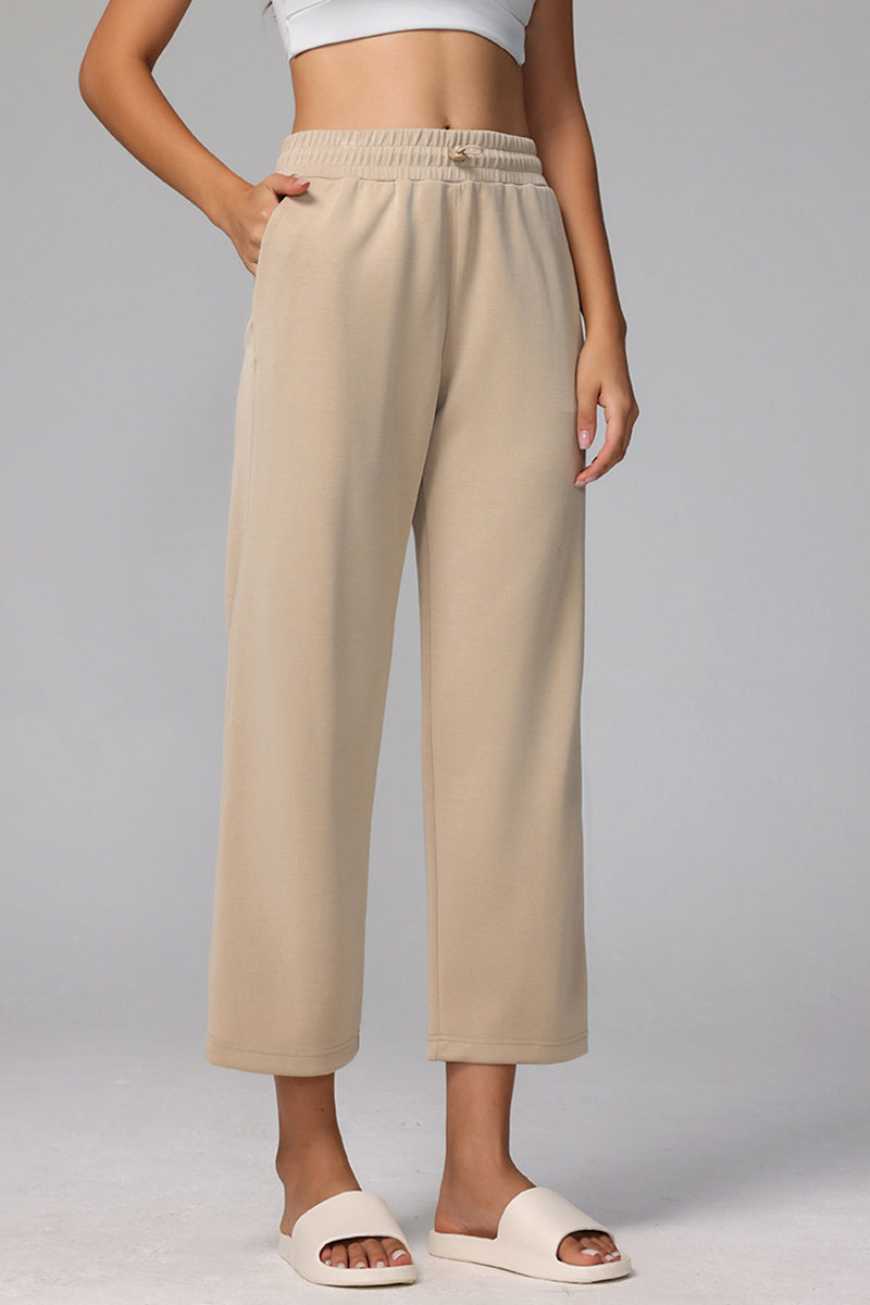 Loose Sporty Wide-Leg Pants