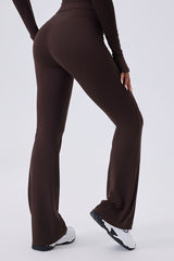 Women High-Waisted Flared Sculpting Yoga Leggings