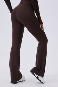 Women High-Waisted Flared Sculpting Yoga Leggings