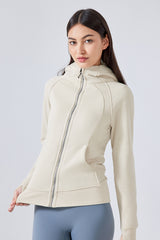 Women'S Zip Sport Hooded Jacket