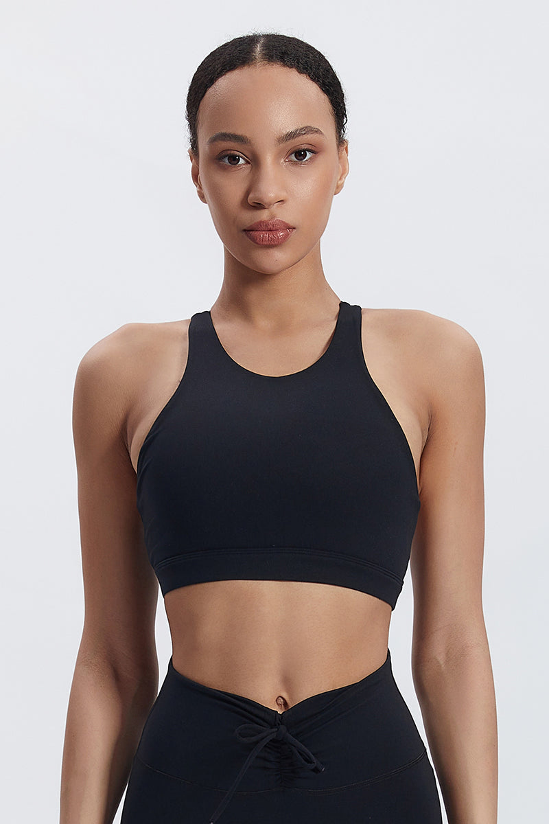 Women'S Yoga Backless Cross Stretch Bra Tank Top