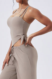 Women Double-Strap Backless Crisscross Yoga Sports Bra
