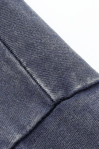 Men/Women Loose Fit Washed Cotton Contrast Stitch Long Sleeve Tee