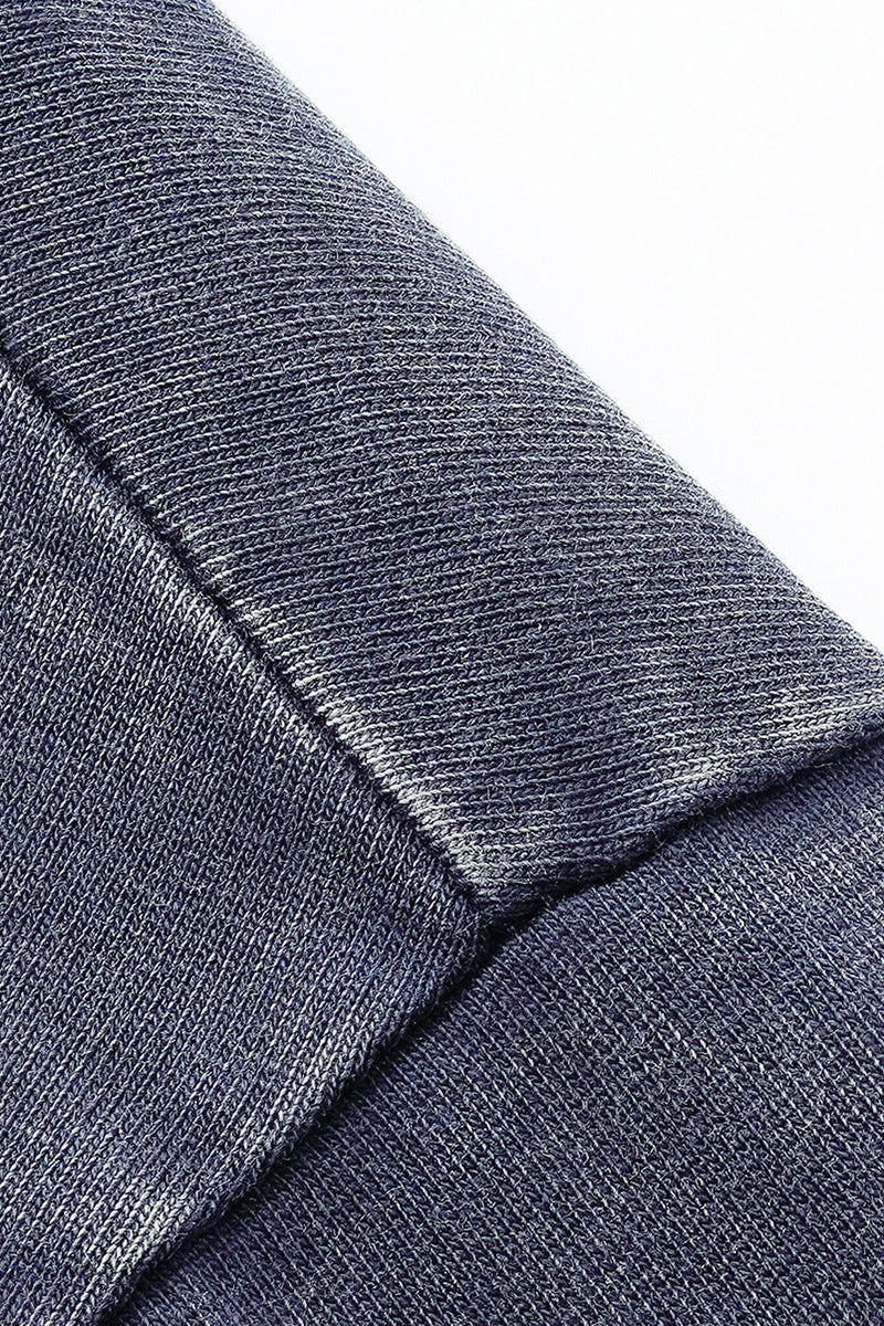 Men/Women Loose Fit Washed Cotton Contrast Stitch Long Sleeve Tee