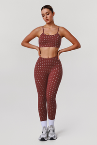 Women's Sports Polka Dot Bra Leggings Two-Piece Set