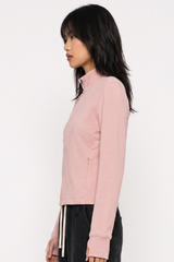 Women's Fall Half-High Neck Finger Cuffs Slim Fit Jackets