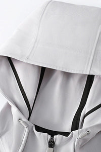 Men Hooded Cold-Resistant Quick-Dry Outdoor Training Running Jacket