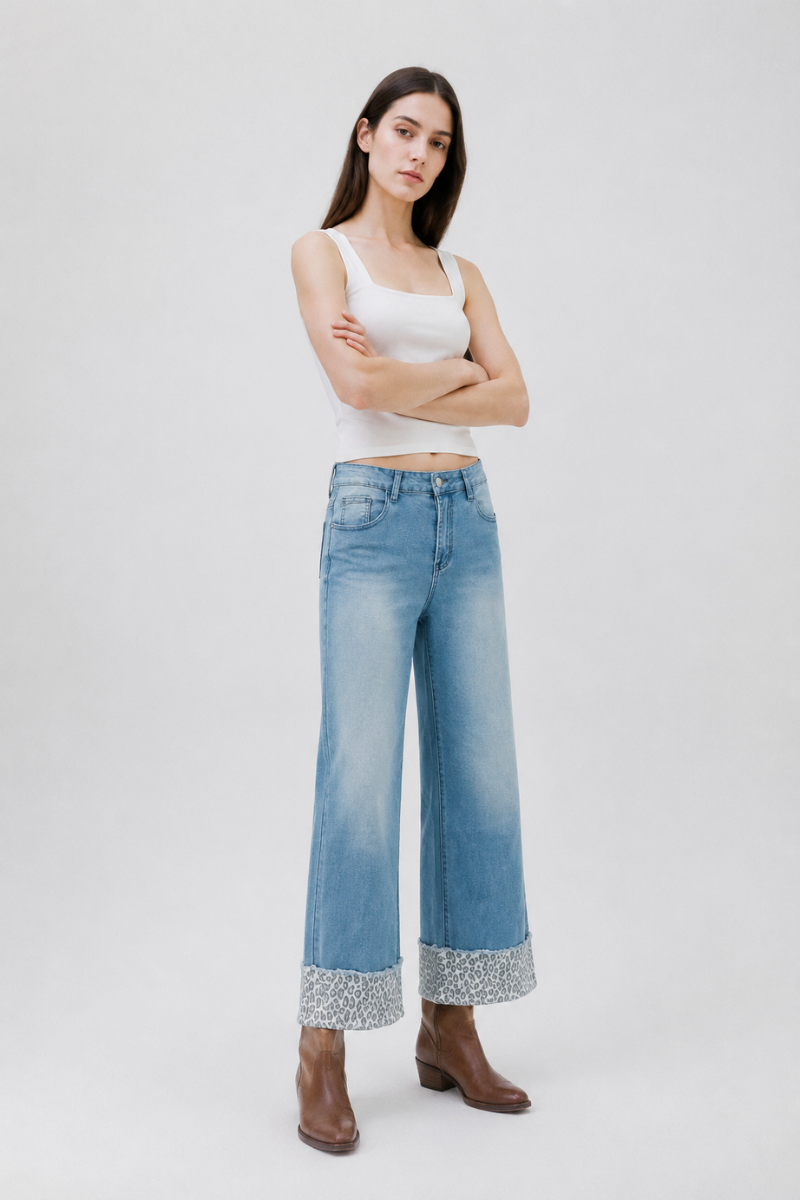 Women's High Waist Wide Leg Jeans