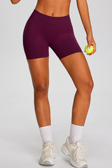 Women's Seamless Pleated Buttocks Lift Sports Yoga Shorts