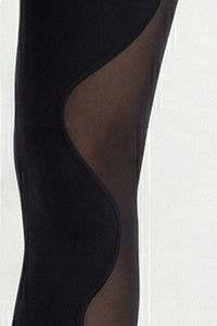 Women's Side Mesh-Paneled Breathable High-Waist Yoga Leggings