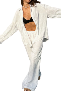 100% cotton shirt and long pants set