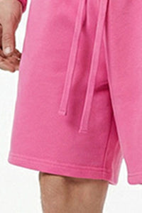 Men's Athletic Set:Round-neck Pullover And Shorts