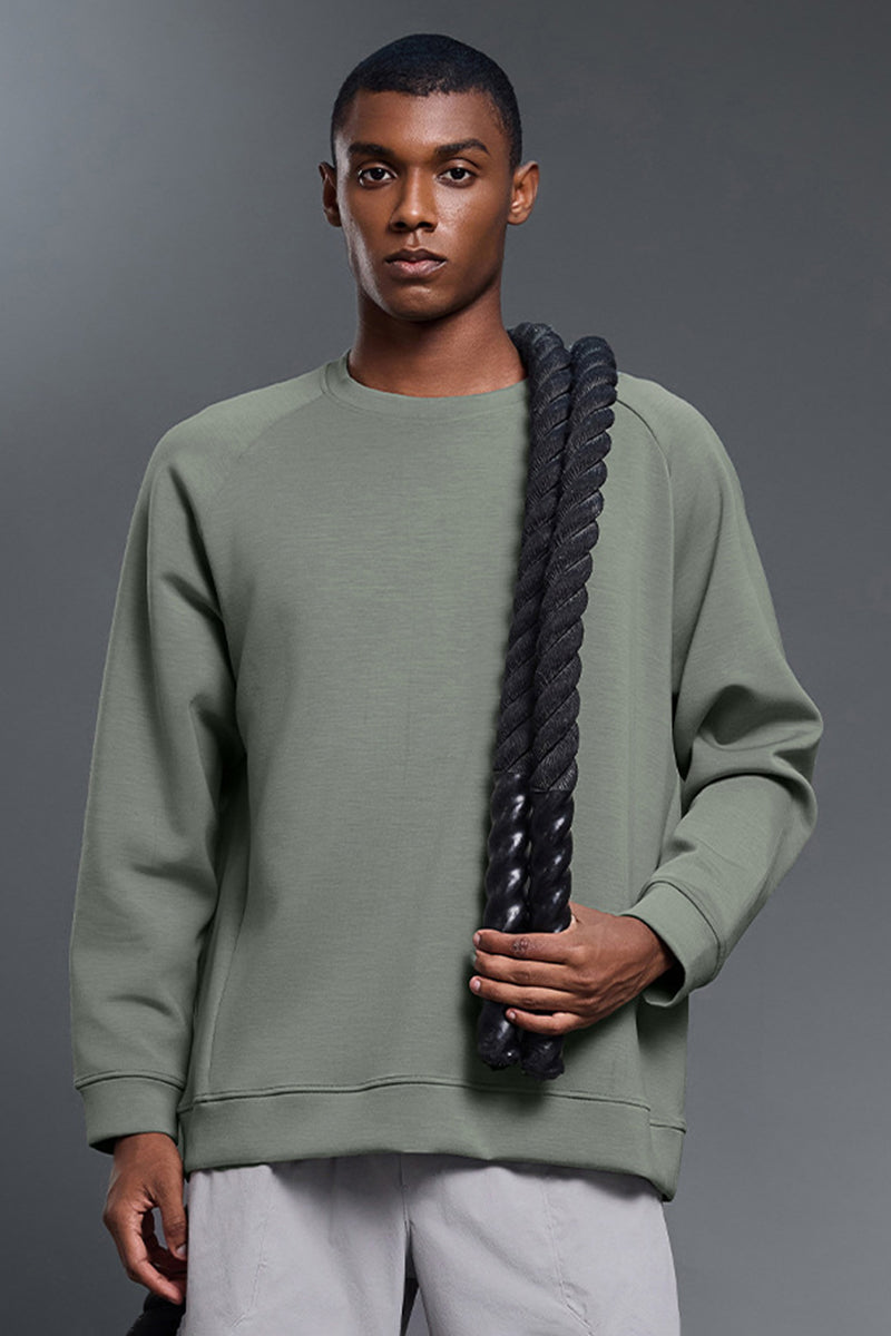 Men Drop Shoulder Loose Fit Comfortable Long Sleeves
