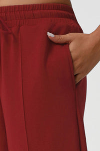 Women High-Waist Drawstring Wide-Leg Yoga Lounge Pants