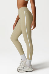 Women High-Waisted Color-Block Butt-Lifting Quick-Dry Yoga Pants