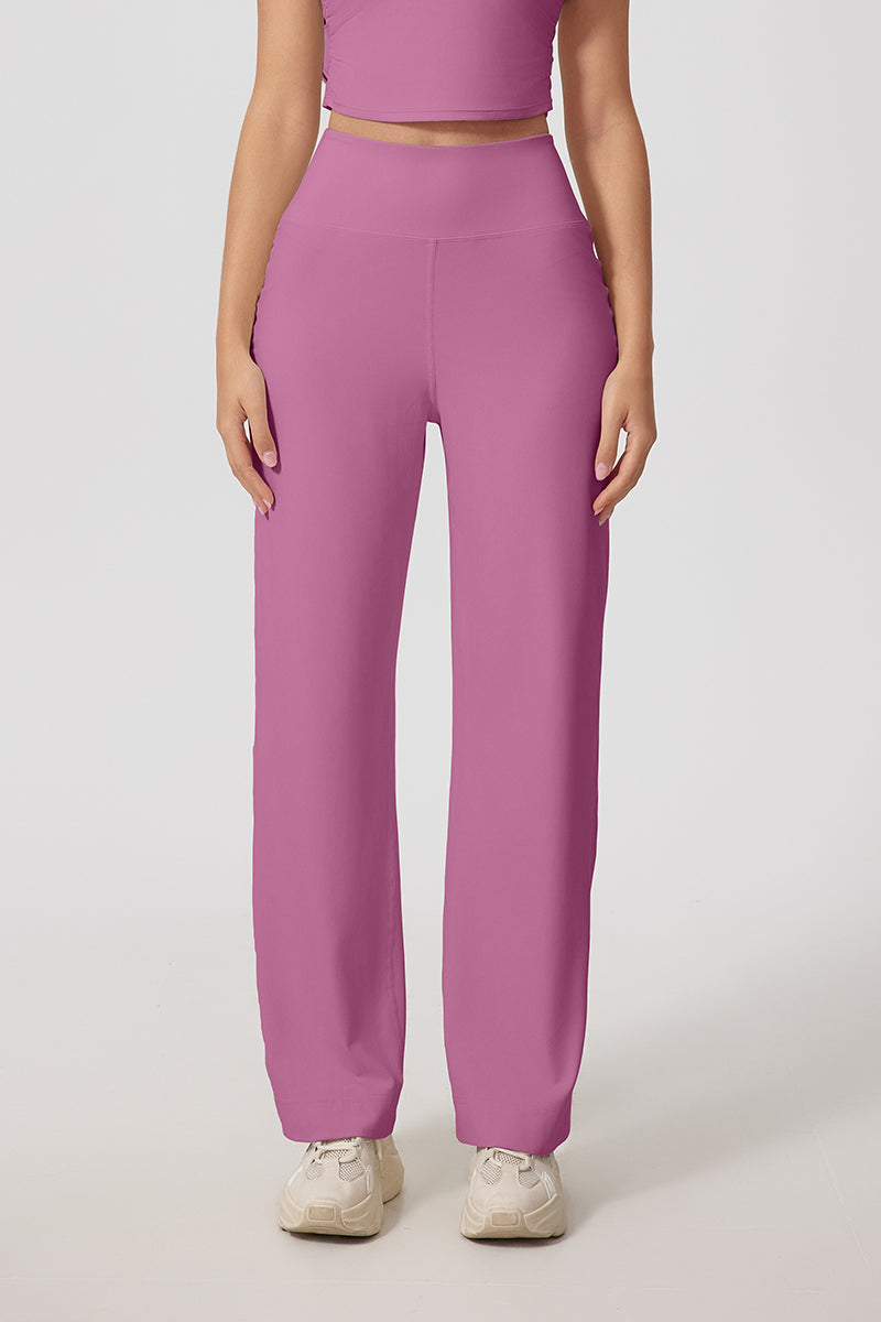 Women'S Straight-Leg High-Rise Yoga Pocket Trousers