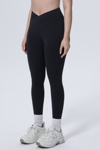 Women's Athletic Cross-Waist High-Elasticity Leggings