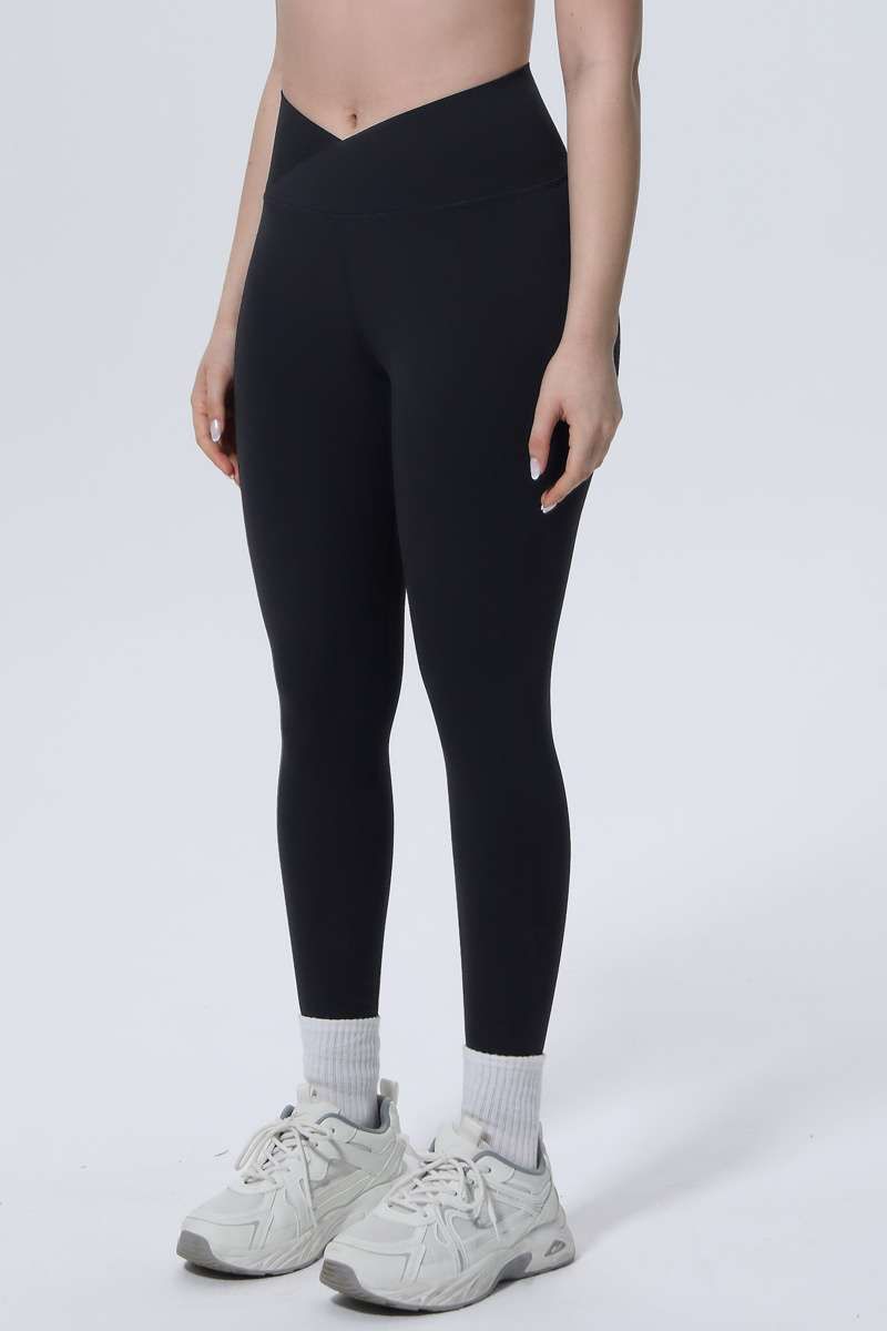Women's Athletic Cross-Waist High-Elasticity Leggings