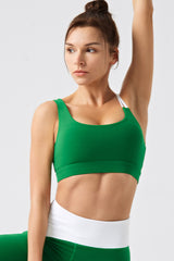 Women Eco-Friendly Recycled With Chest Pads Premium Feel Fitness Pilates Yoga Bra