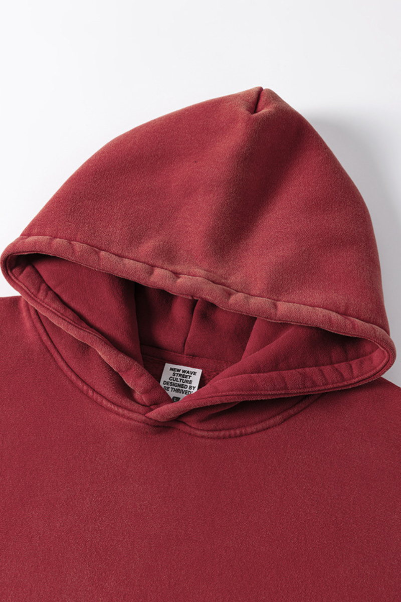 Men's Washed Fleece-lined Hoodie