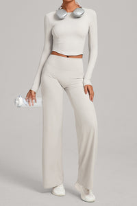 Women Naked Feel Flared Yoga Set