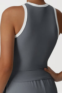 Women Slim Fit Color Block Training Vest