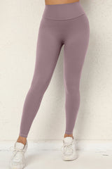 Women Button Work Pocket High Waisted Hip Lifting Stretchy Skinny Yoga Running Fitness Pants