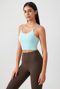 Women Gathering Anti-Shock One Cup Back Fitness Yoga Exercise Camisole Top