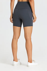 Solid Side Pocket Sports Shorts