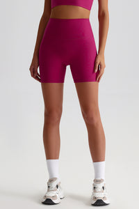 Women High Waisted Butt Lifting Seamless Naked Sensation Yoga Shorts