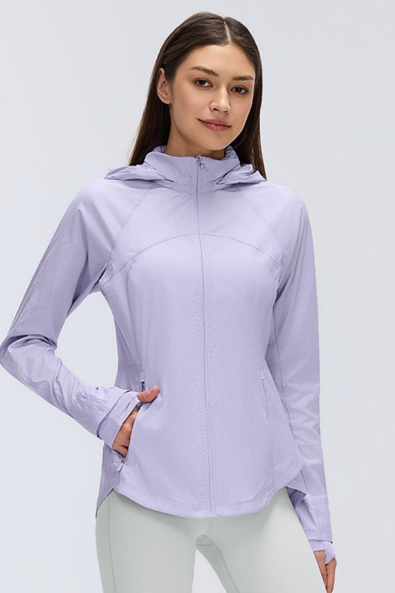 Women's UV Protection Quick Dry Packable Thumb Hole Hoodie
