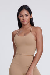Women'S Crossover Backless Suspender Bra Underwear Sports Vest