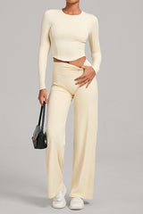 Women Naked Feel Flared Yoga Set