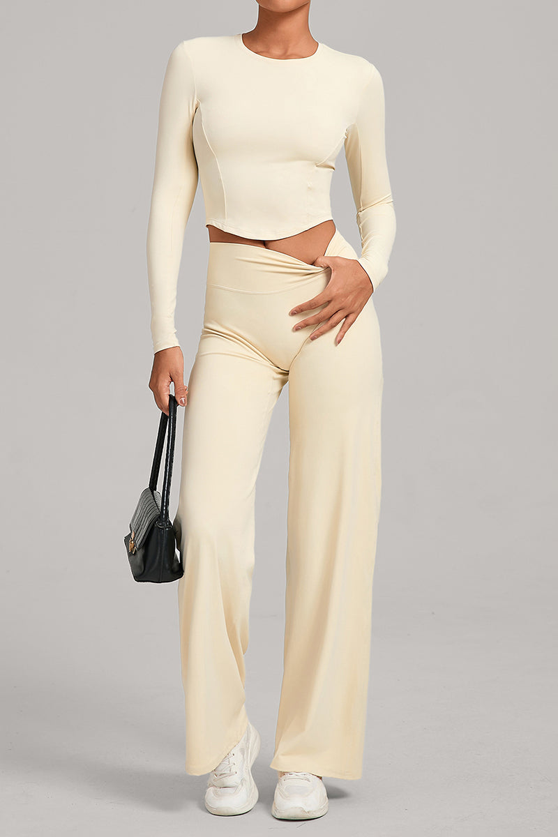 Women Naked Feel Flared Yoga Set